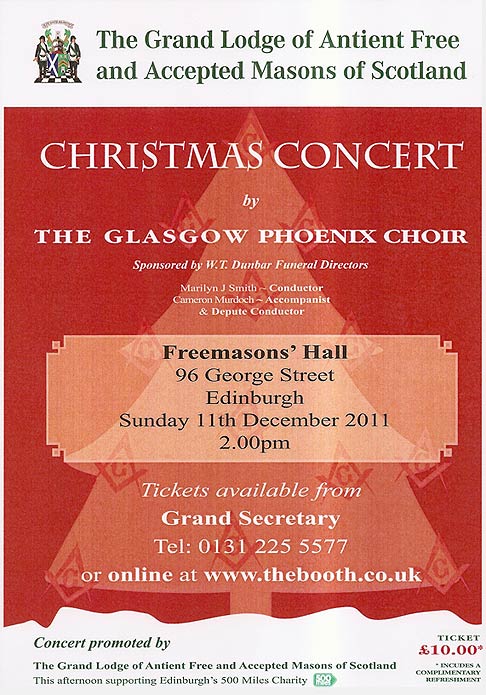 Masonic Christmas Concert in Edinburgh