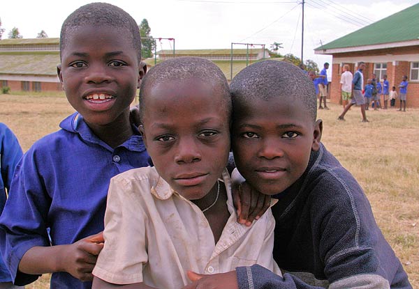 Pupils from Mt View School, Malawi